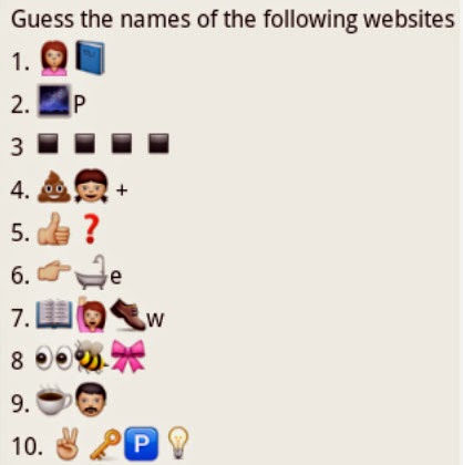 Mind Teasers : Tricky Question Of Website Names 